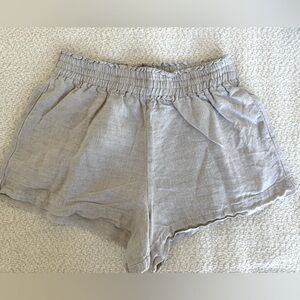 REFORMATION Mila Linen Short - Oatmeal (S)